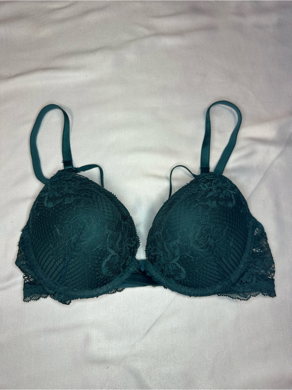 Victoria's Secret Lace‎ Push-Up Bra in Deep Teal